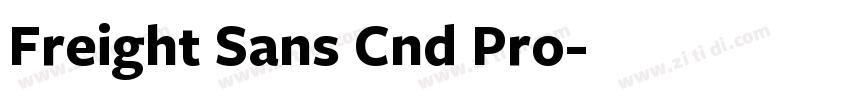 Freight Sans Cnd Pro字体转换